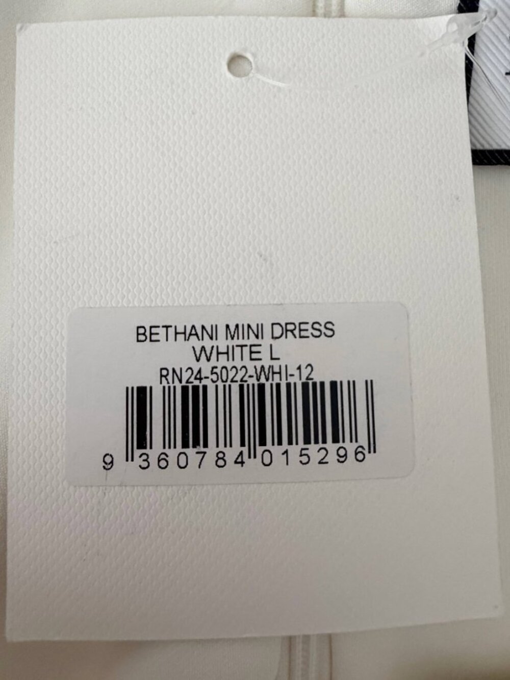 NWT Runway The Label Bethani Mini Dress in White Large #A4044 - Picture 8 of 9